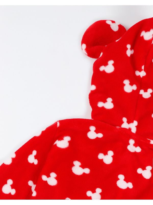 Bata niña Mickey Mouse roja con orejas