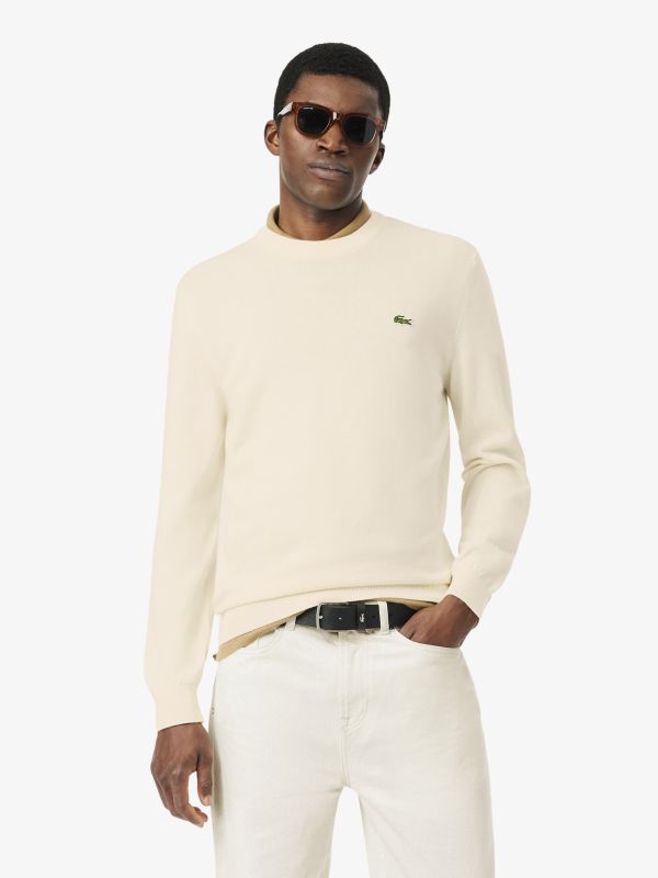 Lacoste Essential: Off-White Silk