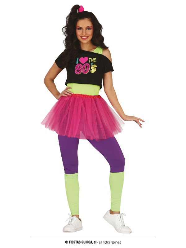 Disfraz de Años 80 Mujer