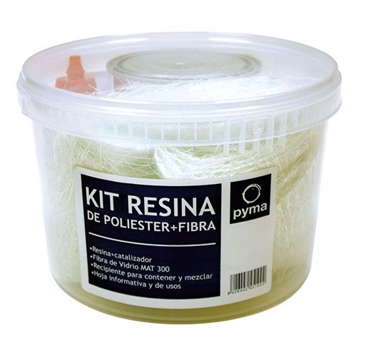Kit Resina de Poliéster más fibra