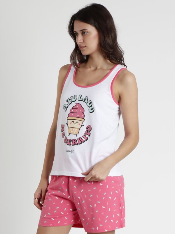 Pijama mujer A  tu lado, me derrito Mr. Wonderful