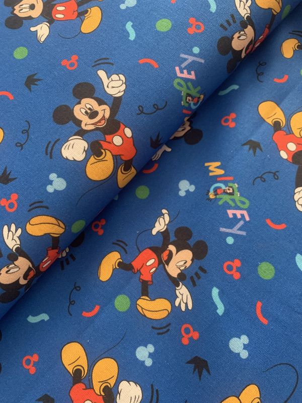 Algodón DIGITAL DISNEY MICKEY MOUSE LETRAS 