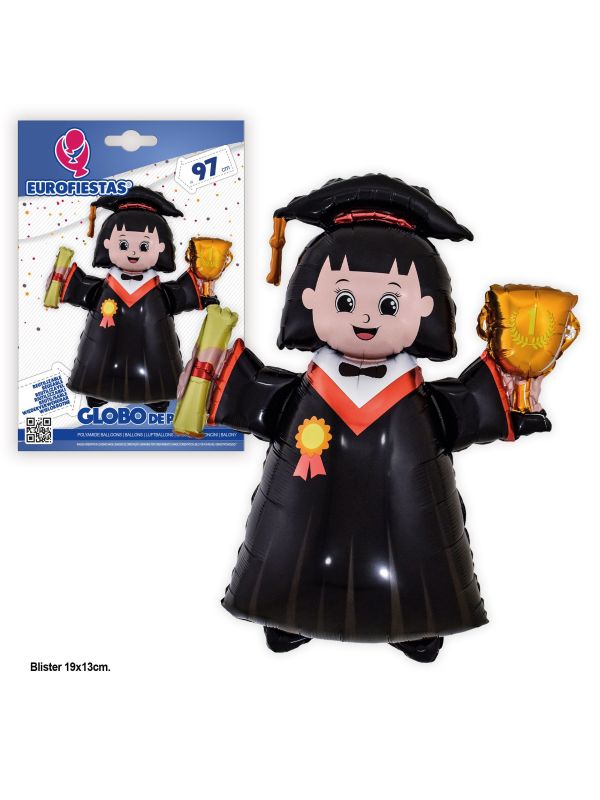 Globo niña de Graduación