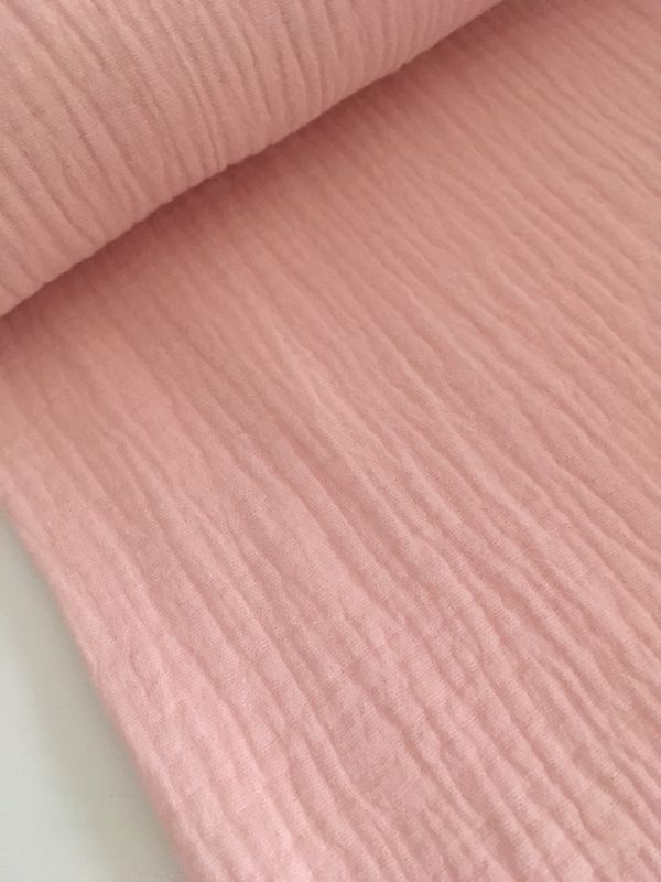 Tela MUSELINA ROSA  BEBÉ 