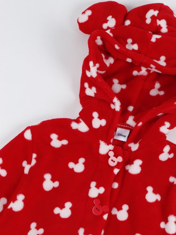 Bata niña Mickey Mouse roja con orejas