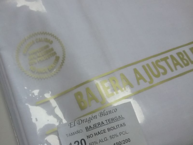 Sábana bajera de 1, 20 BLANCA 