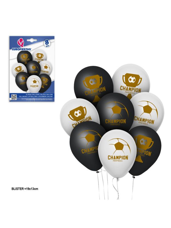 Bolsa de 8 globos futbol