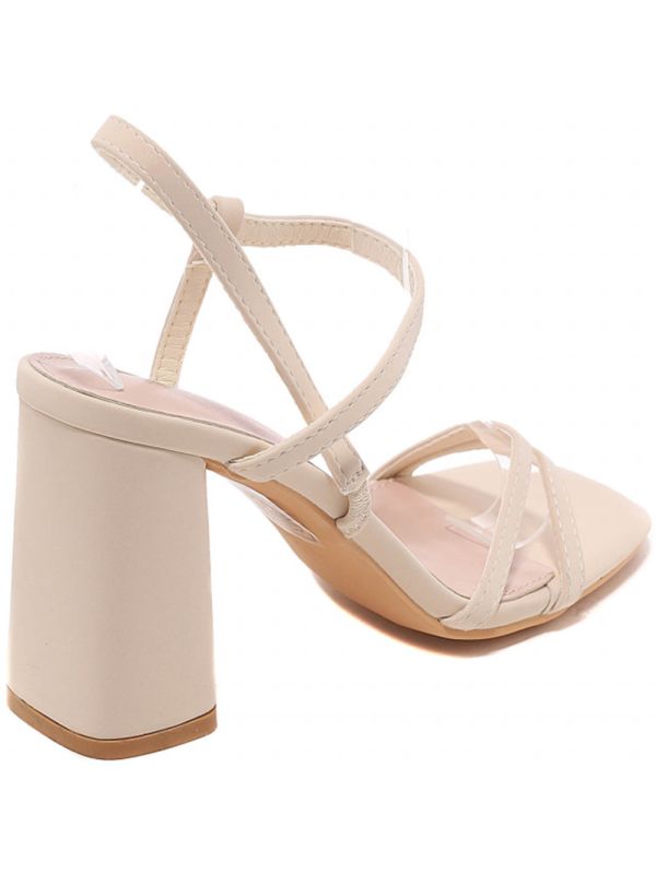 Sandalia Tiras Crema