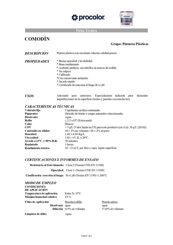 Procolor Comodin