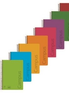 Cuaderno Campus A4 4mm. tapa polip. 80 hojas 90grs.