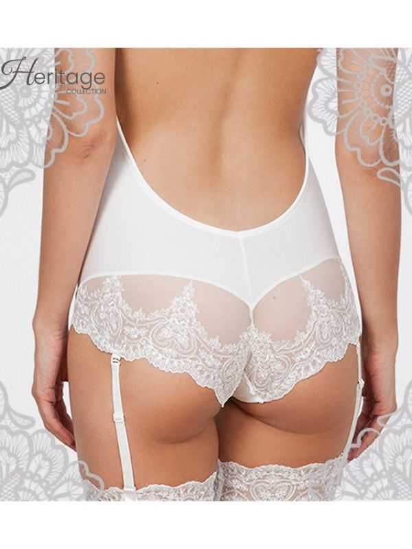 Body espalda baja y efecto tanga encaje Heritage Ivette Bridal