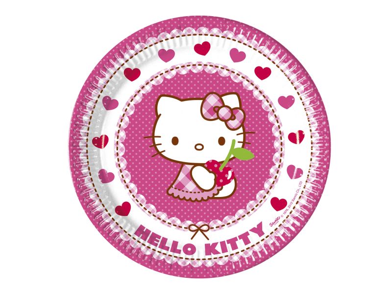 Platos Cumpleaños Hello Kitty