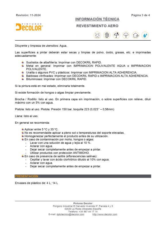 Revestimiento Aero Decolor
