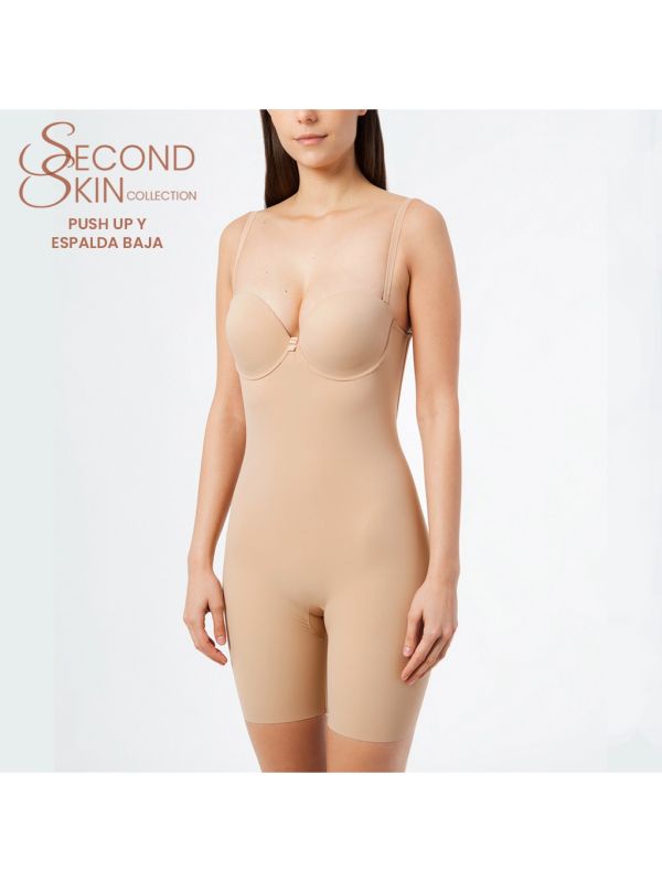 Body espalda baja y push-up con pata Second Skin Ivette Bridal