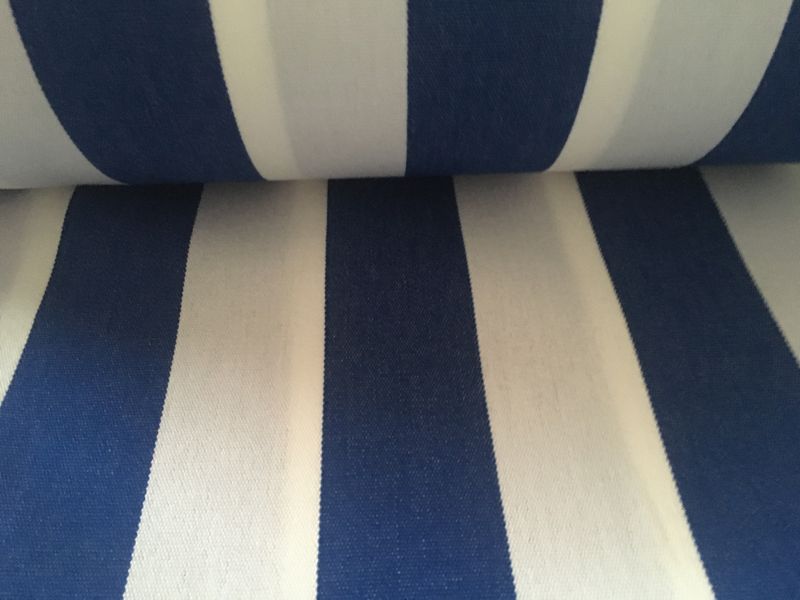 Tela de toldo AZULON Y BLANCO  TEFLON 