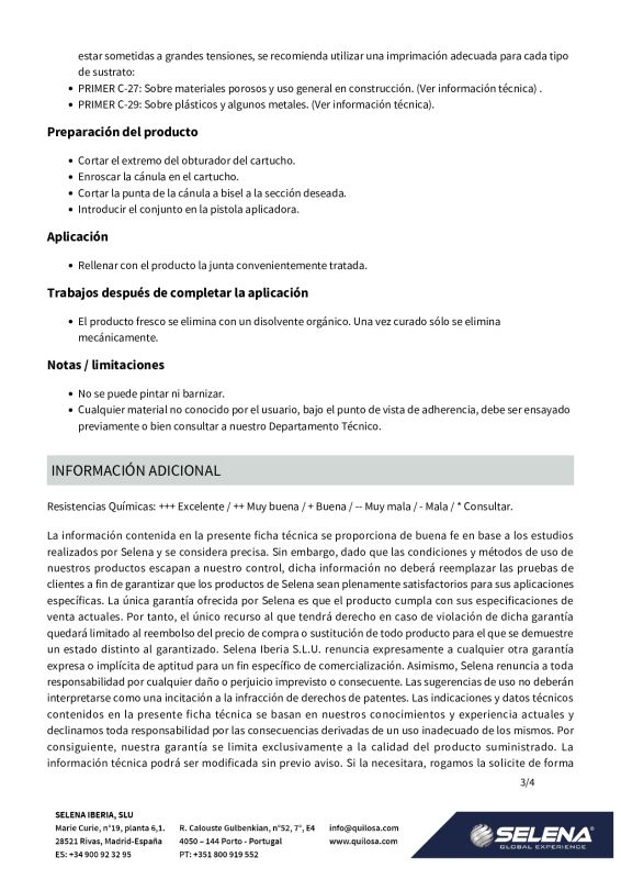 Quilosa Orbasil N 65 Alta Temperatura