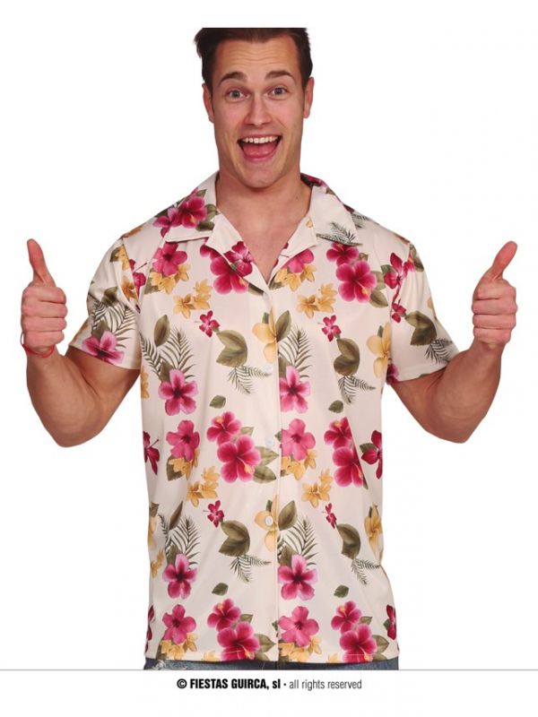 Camisa Hawaiana Flores