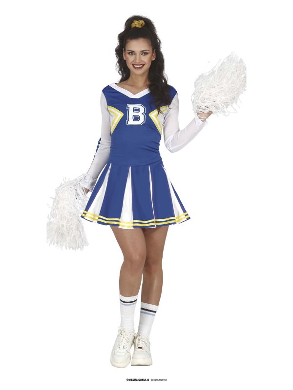 Disfraz de Cheerleder azul