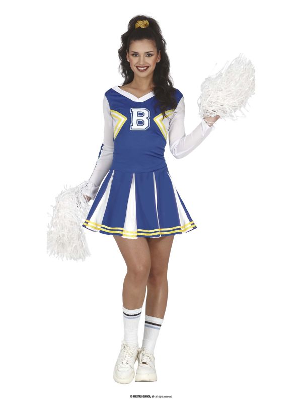 Disfraz de Cheerleder azul