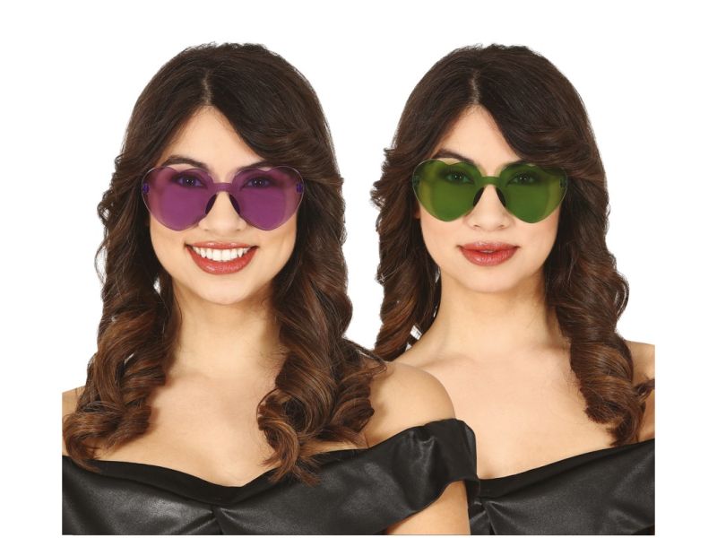 Gafas de Corazón Transparente