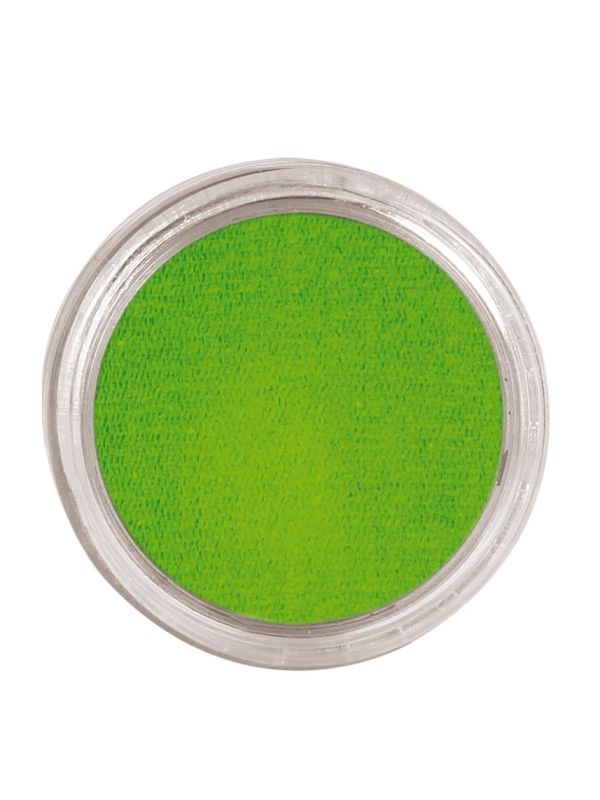 Maquillaje al agua verde claro