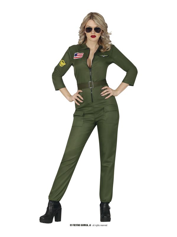 Disfraz de piloto para mujer