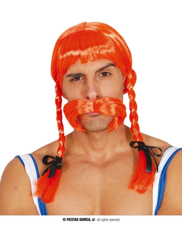 Peluca Galo Naranja