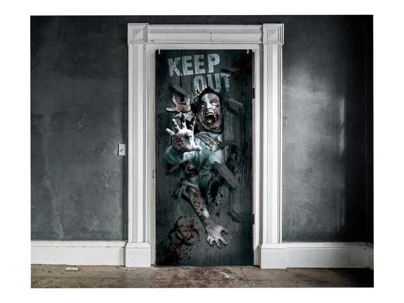 Decoración puerta Zombie