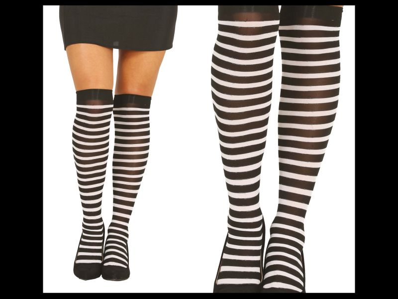 Medias a rayas Negras