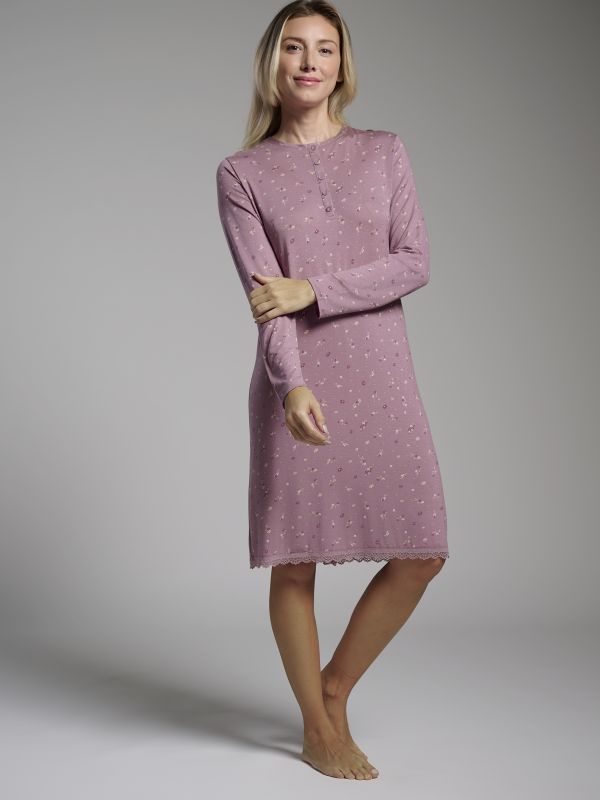 Camisón floral rosa