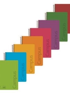Cuaderno Campus A4 3mm. tapa polip. 80 hojas 90grs.