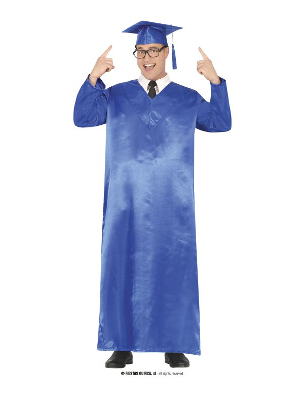 Toga graduado azul adulto