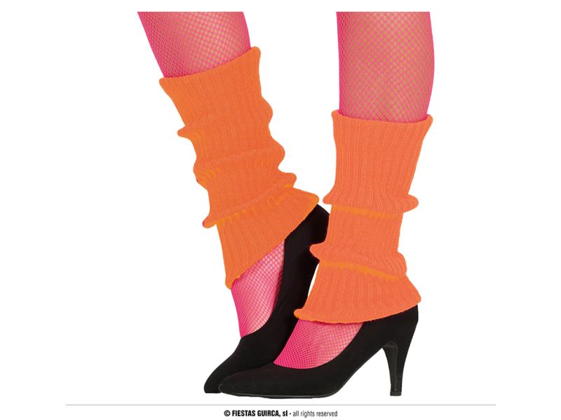 Calentadores naranja neon