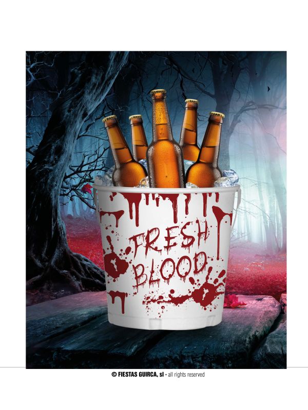 Cubo de Metal sangre fresca