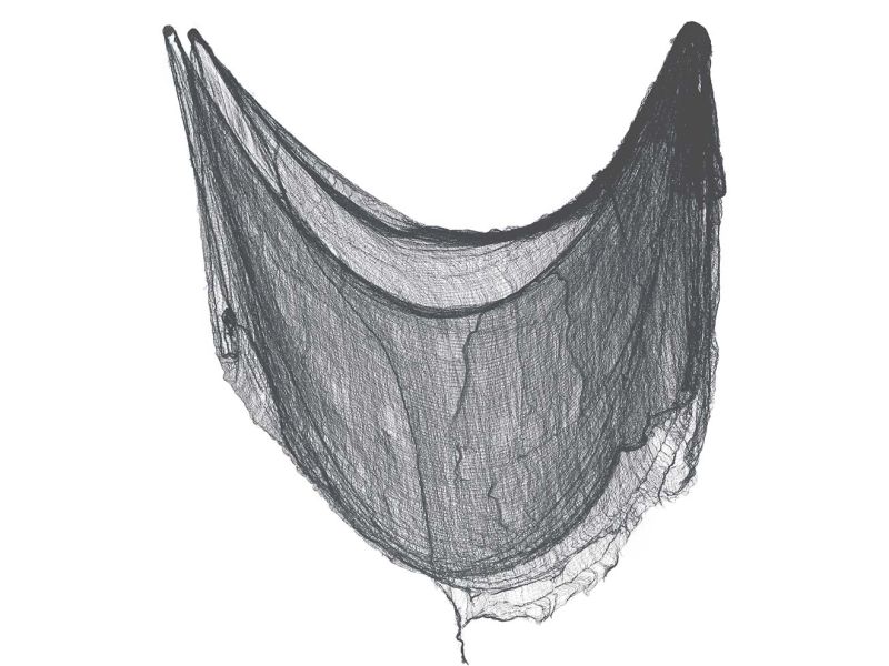 Tela negra decoración Halloween