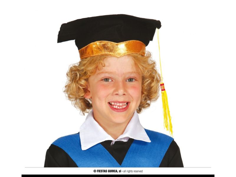 Birrete Infantil Cinta oro