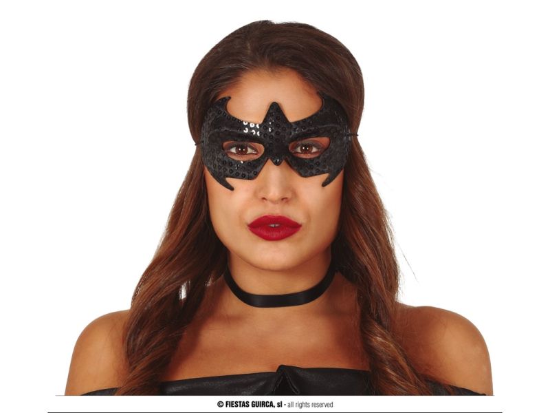 Antifaz superheroe negro