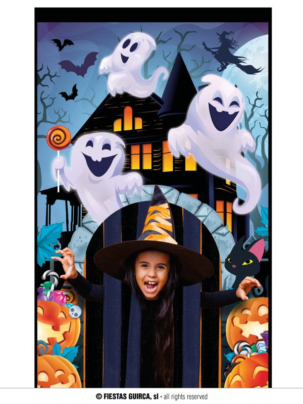 Cortina decorativa para puerta de fantasmas