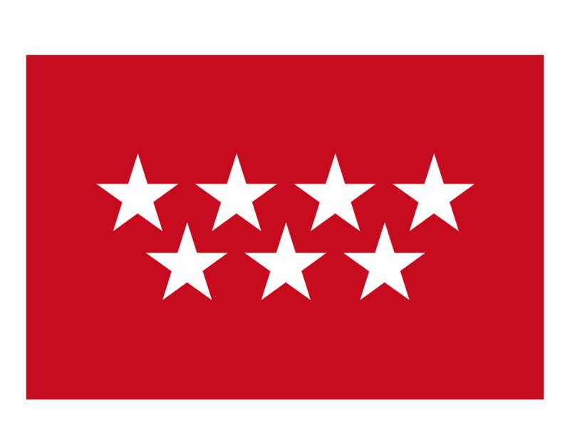 Bandera de Madrid Satén