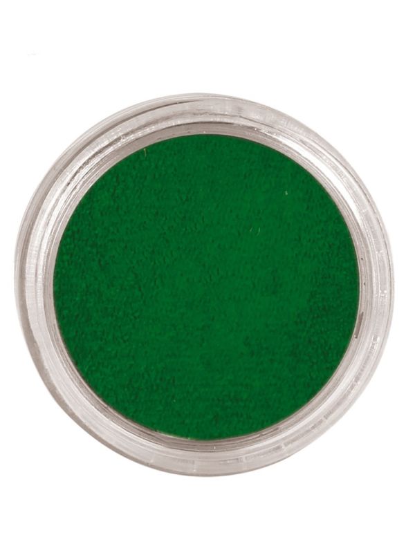 Maquillaje al agua verde oscuro