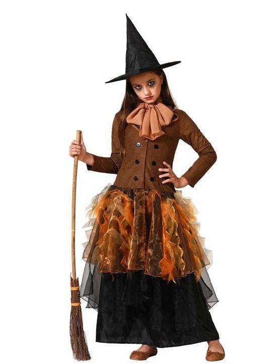 Disfraz de Bruja Marrón Infantil