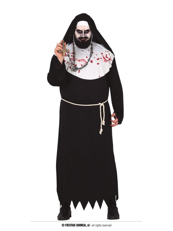 Disfraz de Monja para hombre