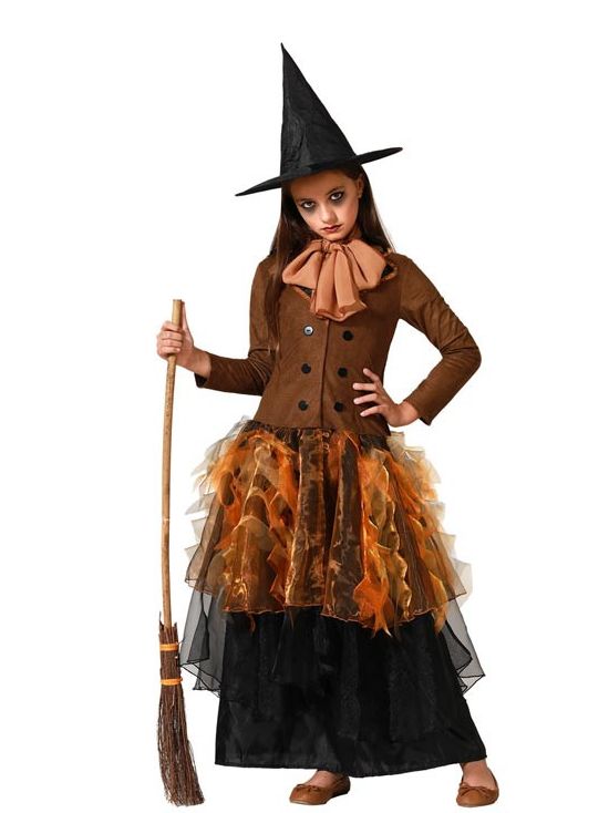 Disfraz de Bruja Marrón Infantil