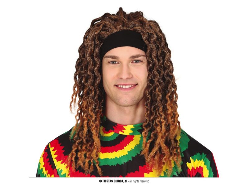 Peluca rasta con cinta