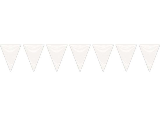 Bandera Triangular blanca 25 metros