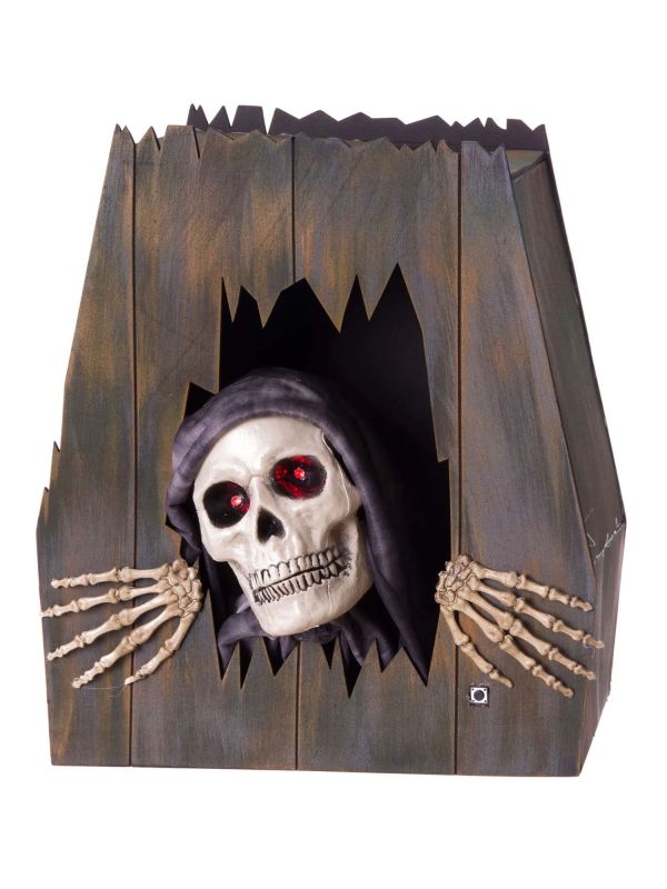 Ataud animado con luz