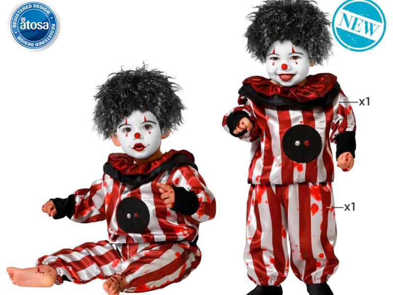 Disfraz de Payaso sangriento bebe
