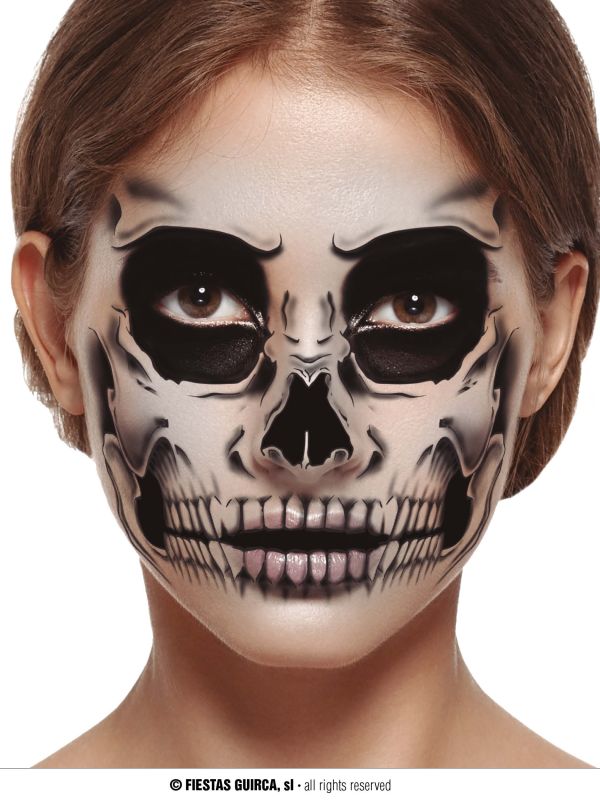 Tatuaje cara esqueleto