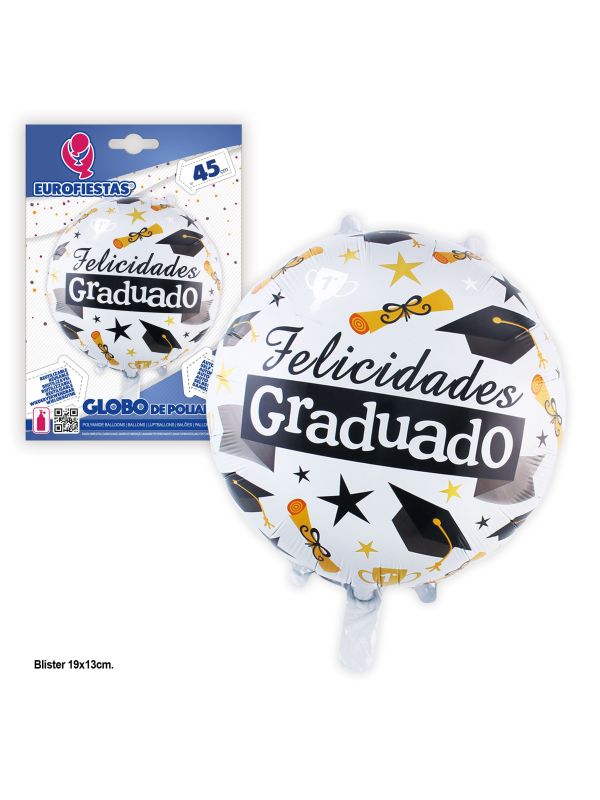 Globo Redondo Felicidades Graduado