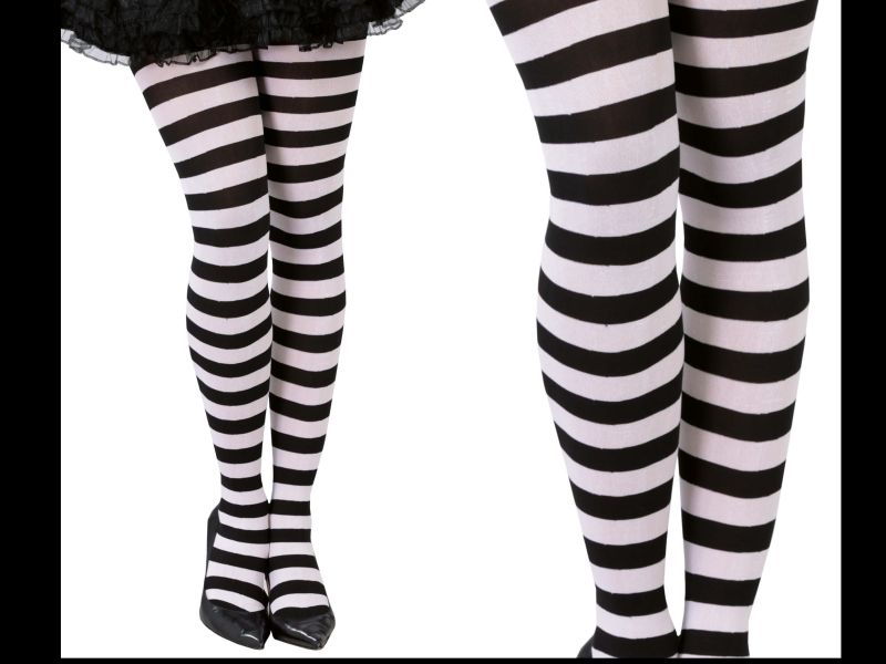 Pantys a Rayas blancas y negras